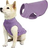 Gooby Stretch Fleece Vest Dog Sweater - Lavender, Medium - Warm Pullover Fleece Dog Jacket - Winter Dog Clothes for Small Dogs Boy or Girl - Dog Sweaters for Small Dogs to Dog Sweaters for Large Dogs