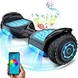Gyroshoes Hoverboard Off Road with New LED Lights, 6.5' Wheels, 500W, Bluetooth Music Speaker, All Terrian Self Balancing Hoverboards for Kids and Adults Gift
